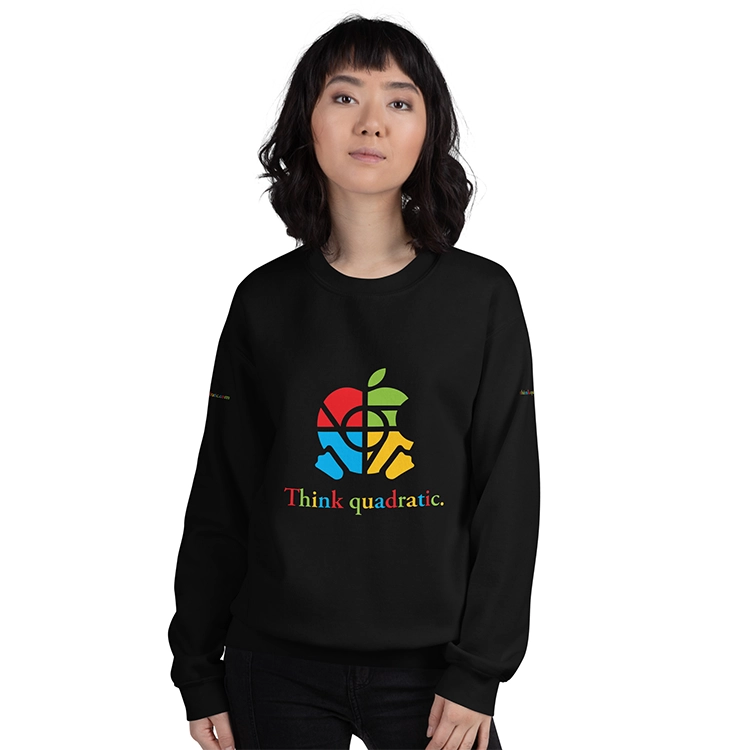 Think quadratic branded unisex-sweatshirt